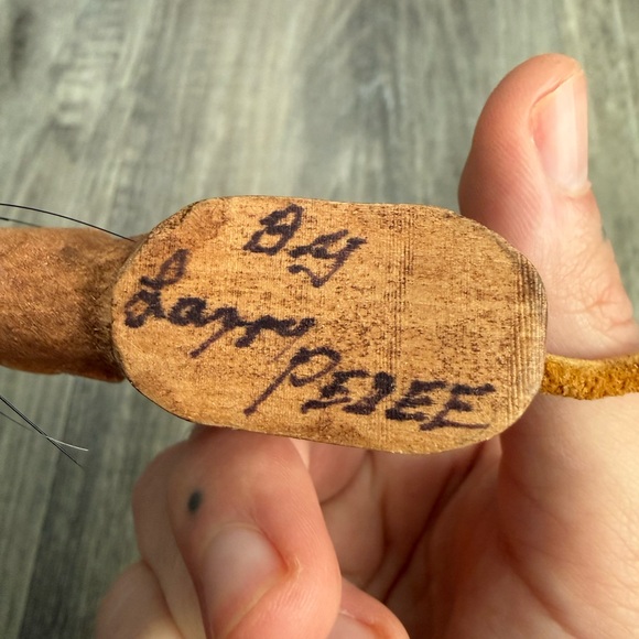 Vintage Brown Wooden Mouse Sculpture - Picture 2 of 16